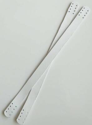 Angel Çanta Aksesuar 35X2 Cm Gerçek Deri Çift Sap Beyaz - 1