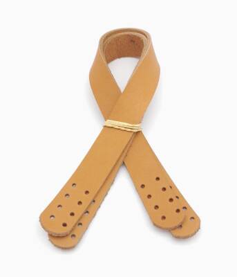 Angel Çanta Aksesuar 35X2 Cm Gerçek Deri Çift Sap Açık Taba Renk - 2