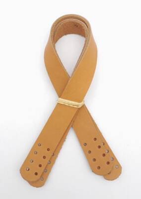 Angel Çanta Aksesuar 35X2 Cm Gerçek Deri Çift Sap Açık Taba Renk - 1