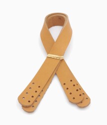 Angel Çanta Aksesuar 35X2 Cm Gerçek Deri Çift Sap Açık Taba Renk - 2