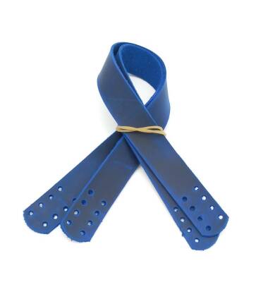 Angel Çanta Aksesuar 35X2 Cm Gerçek Deri Çift Sap Cazy Oil Saks Mavi - 1