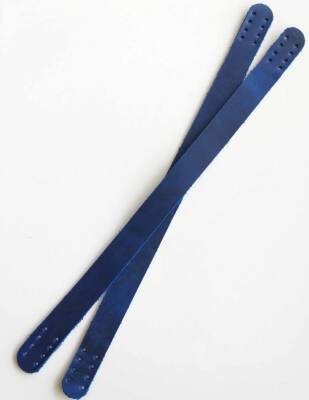 Angel Çanta Aksesuar 35X2 Cm Gerçek Deri Çift Sap Cazy Oil Saks Mavi - 2