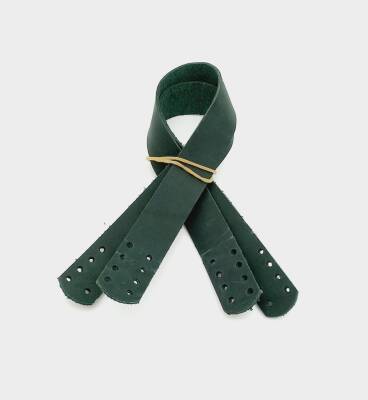 Angel Çanta Aksesuar 35X2 Cm Gerçek Deri Çift Sap Cazy Oil Yeşil - 1