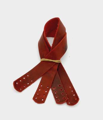 Angel Çanta Aksesuar 35X2 Cm Gerçek Deri Çift Sap Crazy Oil Kırmızı - 1