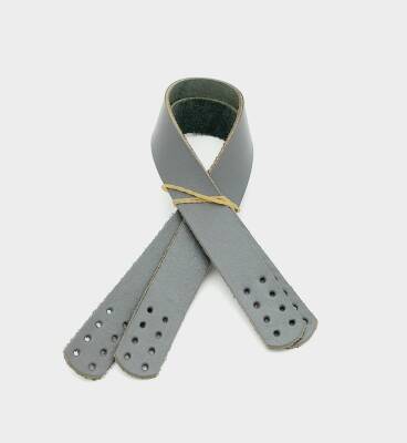 Angel Çanta Aksesuar 35X2 Cm Gerçek Deri Çift Sap Gri - 1