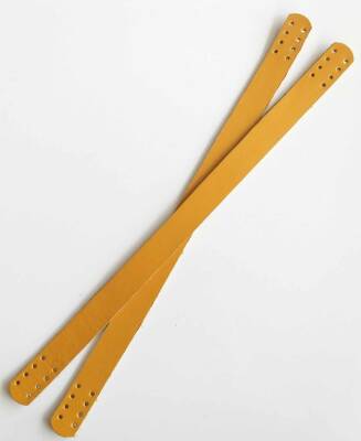 Angel Çanta Aksesuar 35X2 Cm Gerçek Deri Çift Sap Hardal Sarı - 1