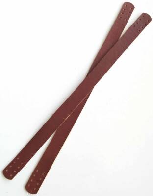 Angel Çanta Aksesuar 35X2 Cm Gerçek Deri Çift Sap Kızıl Kahve - 1