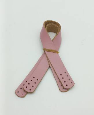 Angel Çanta Aksesuar 35X2 Cm Gerçek Deri Çift Sap Lila - 1