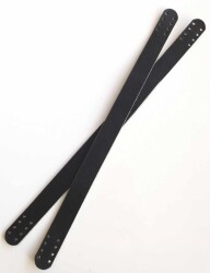 Angel Çanta Aksesuar 35X2 Cm Gerçek Deri Çift Sap Siyah - 2