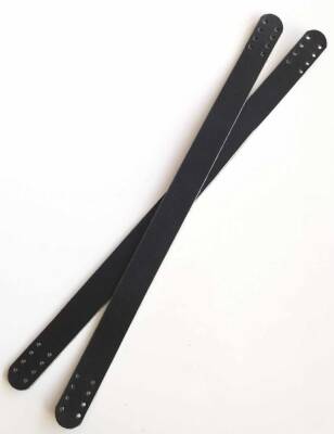 Angel Çanta Aksesuar 35X2 Cm Gerçek Deri Çift Sap Siyah - 2