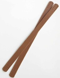 Angel Çanta Aksesuar 35X2 Cm Gerçek Deri Çift Sap Sütlü Kahve - Angel Çanta Aksesuar