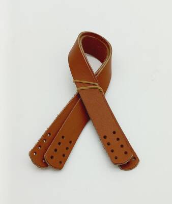 Angel Çanta Aksesuar 35X2 Cm Gerçek Deri Çift Sap Taba Renk - 1