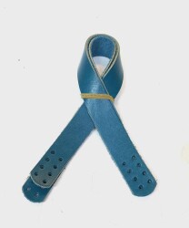 Angel Çanta Aksesuar 35X2 Cm Gerçek Deri Çift Sap Turkuaz - Angel Çanta Aksesuar