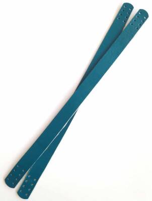 Angel Çanta Aksesuar 35X2 Cm Gerçek Deri Çift Sap Turkuaz - 2