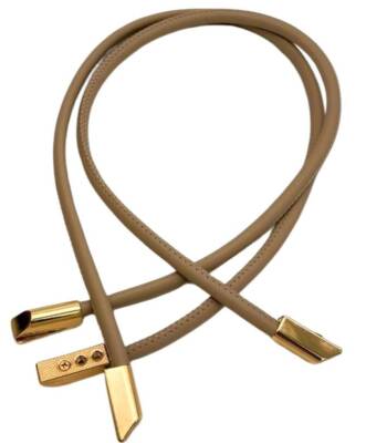 Angel Çanta Aksesuar 60 cm Bej Renk Trend Model Çift Çanta Sapı - 2