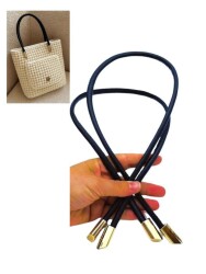 Angel Çanta Aksesuar 60 cm Lacivert Renk Trend Model Çift Çanta Sapı - Angel Çanta Aksesuar