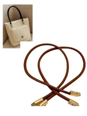 Angel Çanta Aksesuar 60 cm Taba Renk Trend Model Çift Çanta Sapı - 1