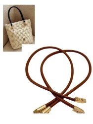 Angel Çanta Aksesuar 60 cm Taba Renk Trend Model Çift Çanta Sapı - Angel Çanta Aksesuar