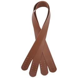 Angel Çanta Aksesuar 60x3 cm Suni Deri Taba Renk Çift Sap - Angel Çanta Aksesuar