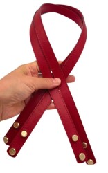 Angel Çanta Aksesuar 70x1.8 cm Suni Deri Kırmızı Renk Vidalı Çanta Sapı - Angel Çanta Aksesuar