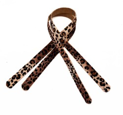 Angel Çanta Aksesuar 70x2 cm Suni Deri Leopar Renk Çift Çanta Sapı - Angel Çanta Aksesuar