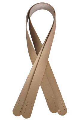 Angel Çanta Aksesuar 70X2.4 Cm, Tek Kat Suni Deri Gold Renk Çift Sap - 1