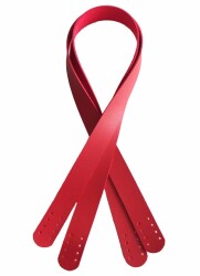 Angel Çanta Aksesuar 70X2.4 Cm, Tek Kat Suni Deri Kırmızı Renk Çift Sap - Angel Çanta Aksesuar