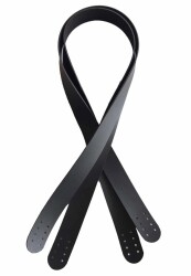 Angel Çanta Aksesuar 70X2.4 Cm, Tek Kat Suni Deri Siyah Renk Çift Sap - Angel Çanta Aksesuar