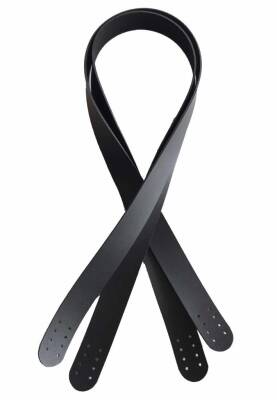 Angel Çanta Aksesuar 70X2.4 Cm, Tek Kat Suni Deri Siyah Renk Çift Sap - 1