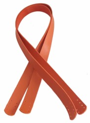 Angel Çanta Aksesuar 70X2.5 Cm, Turuncu Suni Deri Çanta Sapı - Angel Çanta Aksesuar