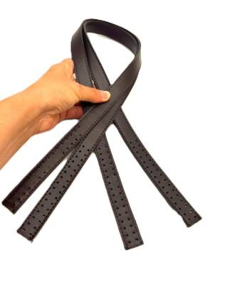 Angel Çanta Aksesuar 80x2 cm Koyu Kahve Renk 16 Delikli Model Çift Çanta Sapı - 2