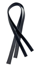Angel Çanta Aksesuar 80x2 cm Siyah Renk 16 Delikli Model Çift Çanta Sapı - Angel Çanta Aksesuar