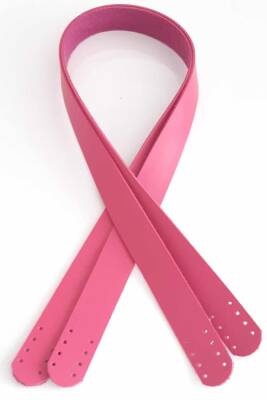 Angel Çanta Aksesuar 80X2.4 Cm, Fuşya Suni Deri Çanta Sapı - 1