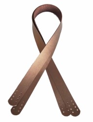 Angel Çanta Aksesuar 80X2.4 Cm Tek Kat Suni Deri Bakır Renk Çift Sap - Angel Çanta Aksesuar