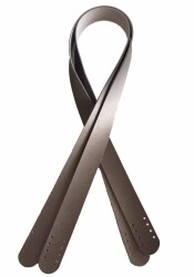 Angel Çanta Aksesuar 80X2.4 Cm, Tek Kat Suni Deri Gri Renk Çift Sap - Angel Çanta Aksesuar
