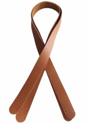 Angel Çanta Aksesuar 80X2.4 Cm, Tek Kat Suni Deri Taba Renk Çift Sap - Angel Çanta Aksesuar