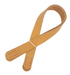 Angel Çanta Aksesuar Açık Taba Renk Gerçek Deri 60X3 Cm Çift Sap - 3