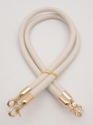 Angel Çanta Aksesuar Çift Kordon Çanta Sapı Bej Renk Light Gold Metalli - 2