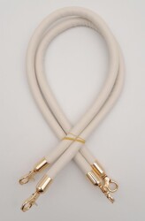 Angel Çanta Aksesuar Çift Kordon Çanta Sapı Bej Renk Light Gold Metalli - Angel Çanta Aksesuar