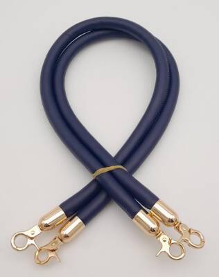 Angel Çanta Aksesuar Çift Kordon Çanta Sapı Lacivert Renk Light Gold Metalli - 2