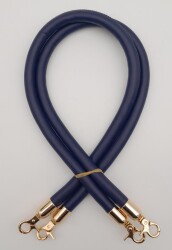 Angel Çanta Aksesuar Çift Kordon Çanta Sapı Lacivert Renk Light Gold Metalli - 1