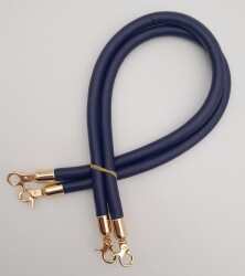 Angel Çanta Aksesuar Çift Kordon Çanta Sapı Lacivert Renk Light Gold Metalli - 3