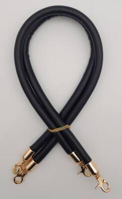 Angel Çanta Aksesuar Çift Kordon Çanta Sapı Siyah Renk Light Gold Metalli - 1