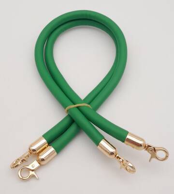 Angel Çanta Aksesuar Çift Kordon Çanta Sapı Yeşil Renk Light Gold Metalli - 2