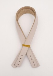 Angel Çanta Aksesuar Gerçek Deri 35X1.2 Cm Bej Renk Çanta Sapı - Angel Çanta Aksesuar