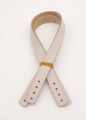 Angel Çanta Aksesuar Gerçek Deri 35X1.2 Cm Bej Renk Çanta Sapı - 2