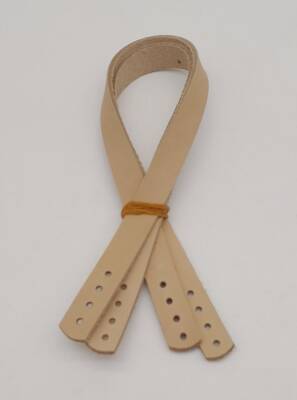 Angel Çanta Aksesuar Gerçek Deri 35X1.2 Cm Ham Doğal Renk Çanta Sapı - 3