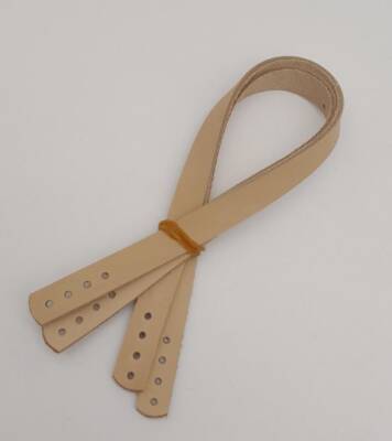 Angel Çanta Aksesuar Gerçek Deri 35X1.2 Cm Ham Doğal Renk Çanta Sapı - 4