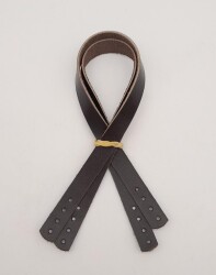 Angel Çanta Aksesuar Gerçek Deri 35X1.2 Cm Kahverengi Çanta Sapı - Angel Çanta Aksesuar