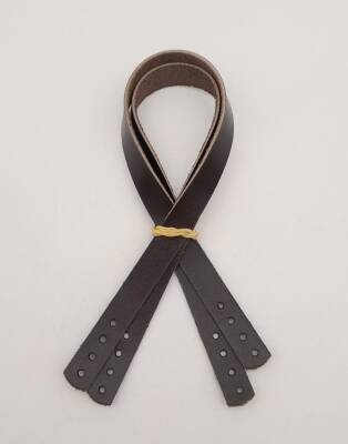 Angel Çanta Aksesuar Gerçek Deri 35X1.2 Cm Kahverengi Çanta Sapı - 1